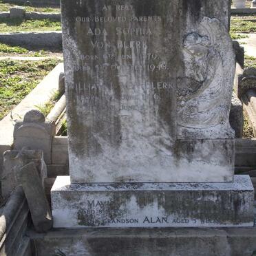 BLERK William L., von 1876-1939 &amp; Ada Sophia 1879-1948