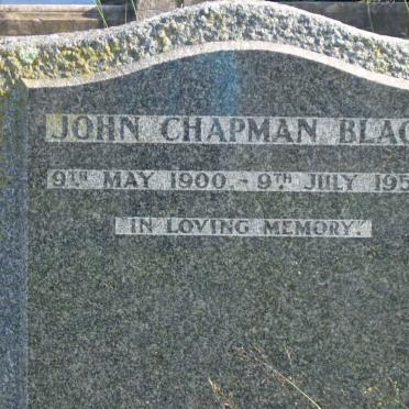 BLACK John Chapman 1900-1951