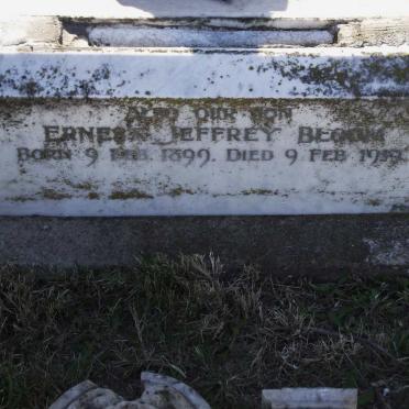 BLOOM Ernest Jeffrey 1899-1919