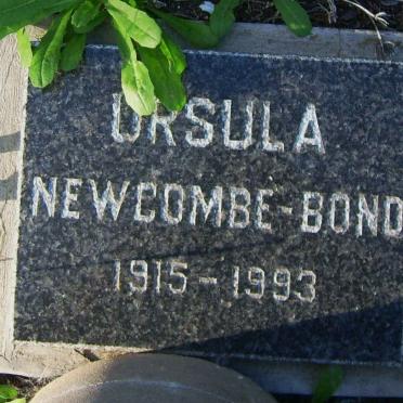 BOND Ursula, Newcombe 1915-1993