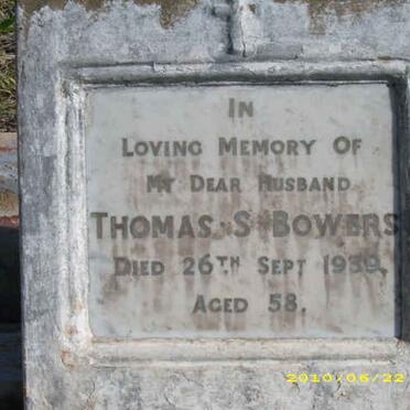 BOWERS Thomas S. -1939
