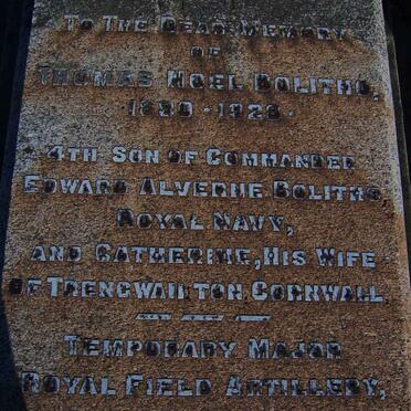 BOLITHO Thomas Noel 1890-1928_2