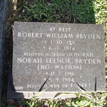 BRYDEN Robert William 1911-1974 :: WATSON Norah Elenor 1916-1984