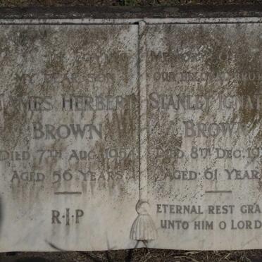 BROWN James Herbert -1954 :: BROWN Stanley Ignatius -1973