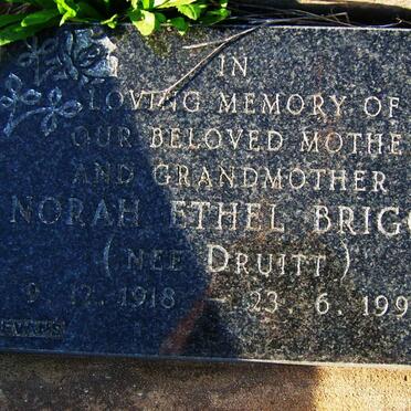BRIGGS Norah Ethel nee DRUITT 1918-1994