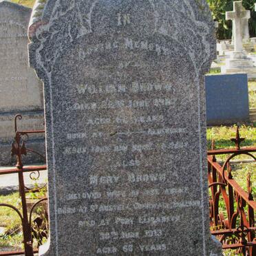 BROWN William -1907 &amp; Mary -1913