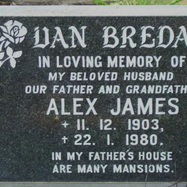 BREDA Alex James, van 1903-1980