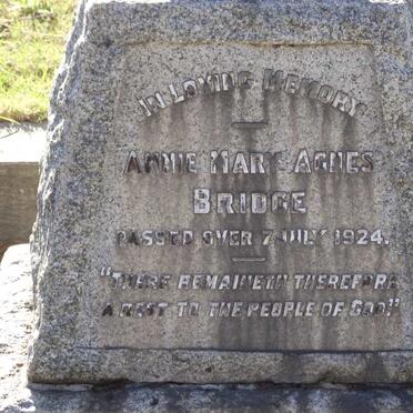 BRIDGE Annie Mary Agnes -1924