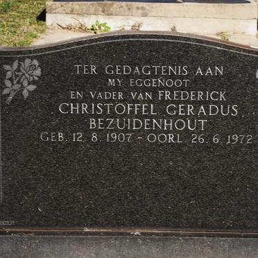 BEZUIDENHOUT Christoffel Gerardus 1907-1972