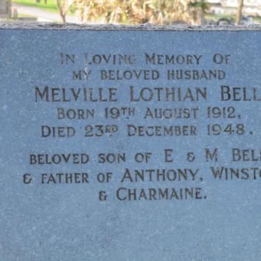 BELL Melville Lothian 1912-1948