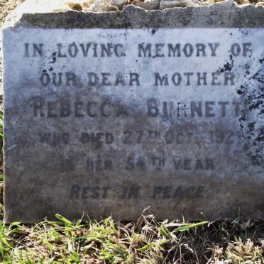 BURNETT Rebecca -1921
