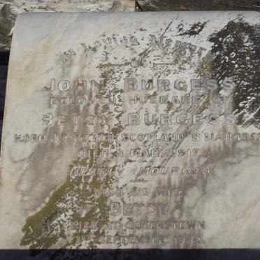 BURGESS John 1852-1919 &amp; Betsy -1943