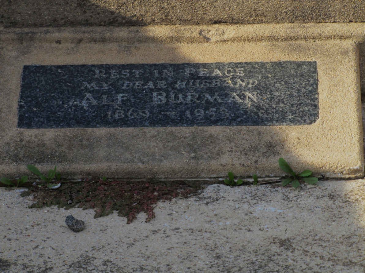 BURMAN Alf 1869-1953