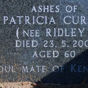 CURRIE Patricia nee RIDLEY 