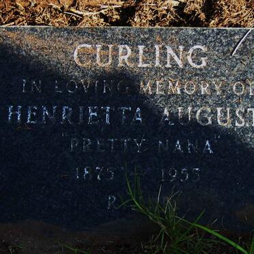CURLING Henrietta Augusta 1875-1955