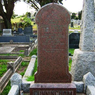 CUNNINGHAM Francis Joseph 1872-1927 &amp; Annie Elizabeth LEBER 1874-1962