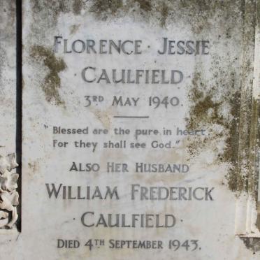 CAULFIELD William Frederick -1943 &amp; Florence Jessie -1940