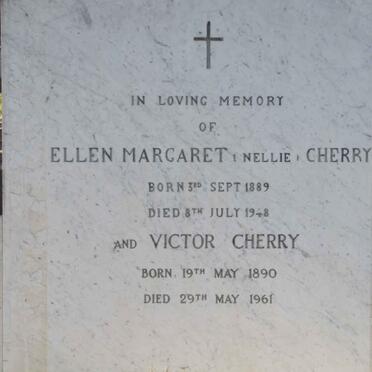 CHERRY Victor 1890-1961 &amp; Ellie Margaret 1889-1948