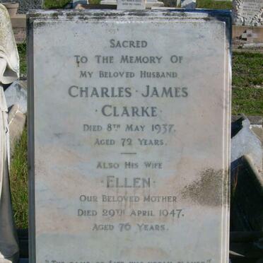 CLARKE Charles James -1937 &amp; Ellen -1947