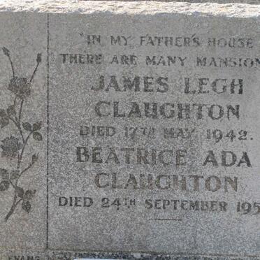 CLAUGHTON James Legh -1942 &amp; Beatrice Ada -1951