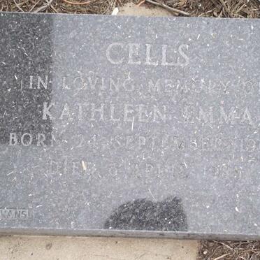 CELLS Kathleen Emma 1904-1985