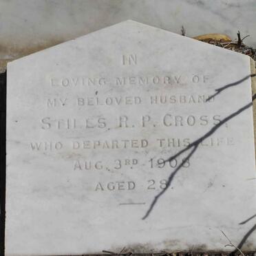 CROSS Stiles R. P. -1908