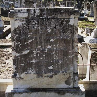 CRUICKSHANKS Alexander C. 1879-1927 &amp; Agnes G. 1875-1936 :: CRUICKSHANKS Jackie 1910-1917 :: BROWN Elizabeth 1881-1931