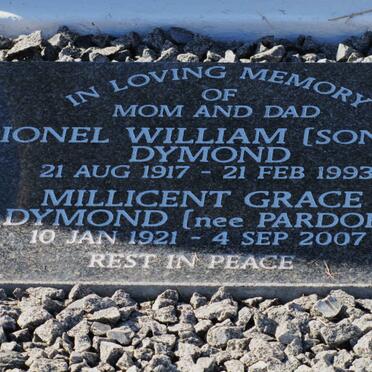 DYMOND Lionel William 1917-1993 &amp; Millicent Grace PARDOE 1921-2007