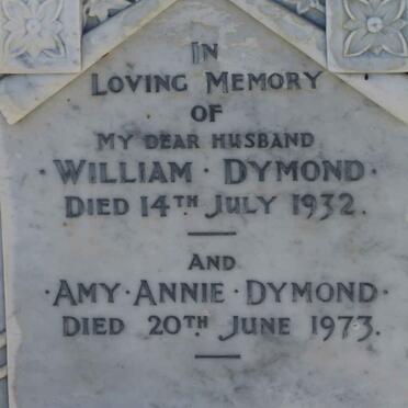 DYMOND William -1932 &amp; Amy Annie -1973