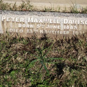 DAVISON Peter Maxwell 1885-1931