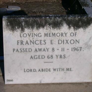 DIXON Frances E. -1967