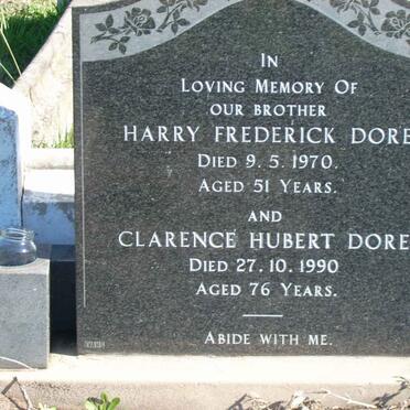 DORE Harry Frederick -1970 :: DORE Clarence Hubert -1990
