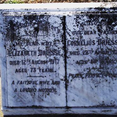 DRIESSE Cornelius -1923 &amp; Elizabeth -1917