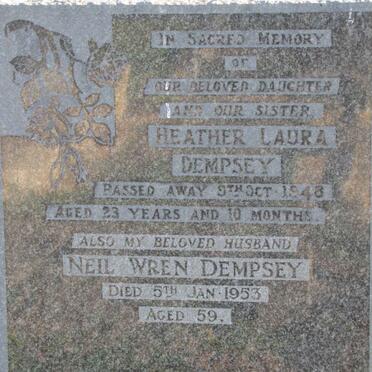 DEMPSEY Neil Wren -1953 :: DEMPSEY Heather Laura -1948