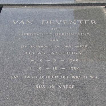 DEVENTER Lucas Anthony, van 1946-1984