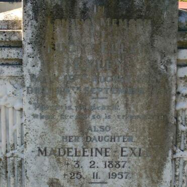 EXLEY Lucy Ellen 1858-1932 :: EXLEY Madeleine 1887-1957