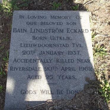 ECKARD Bain Lindstrom 1937-1962