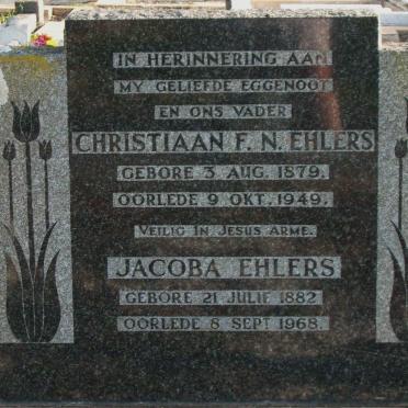 EHLERS Christiaan F.N. 1879-1949 &amp; Jacoba 1882-1968