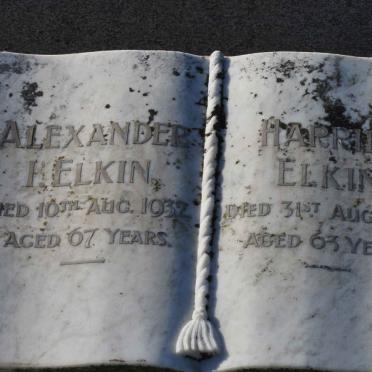 ELKIN  Alexander I. -1932 &amp; Harriet -1939