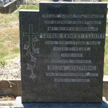 ELLIOTT Arthur Ernest -1946 &amp; Hilda Josephine -1972
