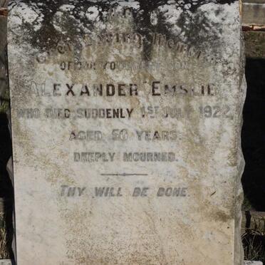 EMSLIE Alexander -1922