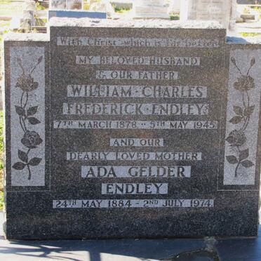 ENDLEY William Charles Frederick 1878-1945 &amp; Ada Gelder 1884-1974