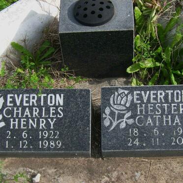 EVERTON Charles Henry 1922-1989 &amp; Hester Catharina 1923-2002