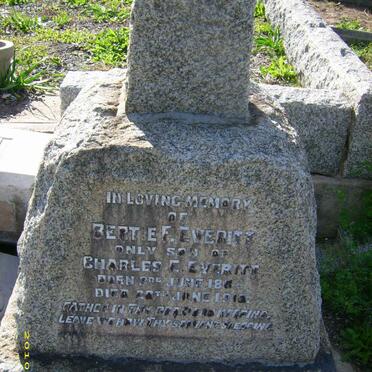 EVERITT Bertie F. 1883-1915