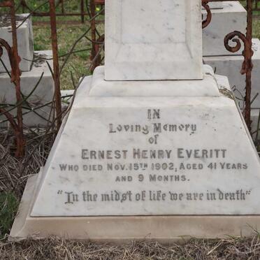EVERITT Ernest Henry -1902
