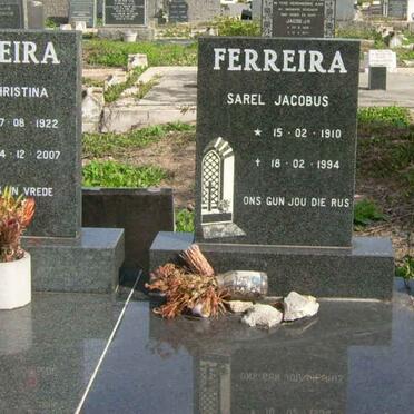 FERREIRA M.T. Steyn 1905-1078 :: FERREIRA  Sarel Jacobus 1910-1994 :: FERREIRA Lucia Christina 1922-2007