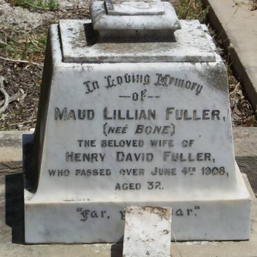 FULLER Maud Lillian nee BONE -1908 