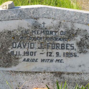 FORBES David J. 1901-1956