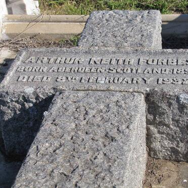 FORBES Arthur Keith 1896-1932