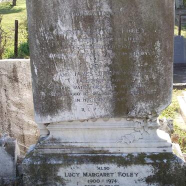 FOLEY Clarence James -1937 :: FOLEY James Joseph -1960 :: FOLEY Lucy Margaret 1900-1974